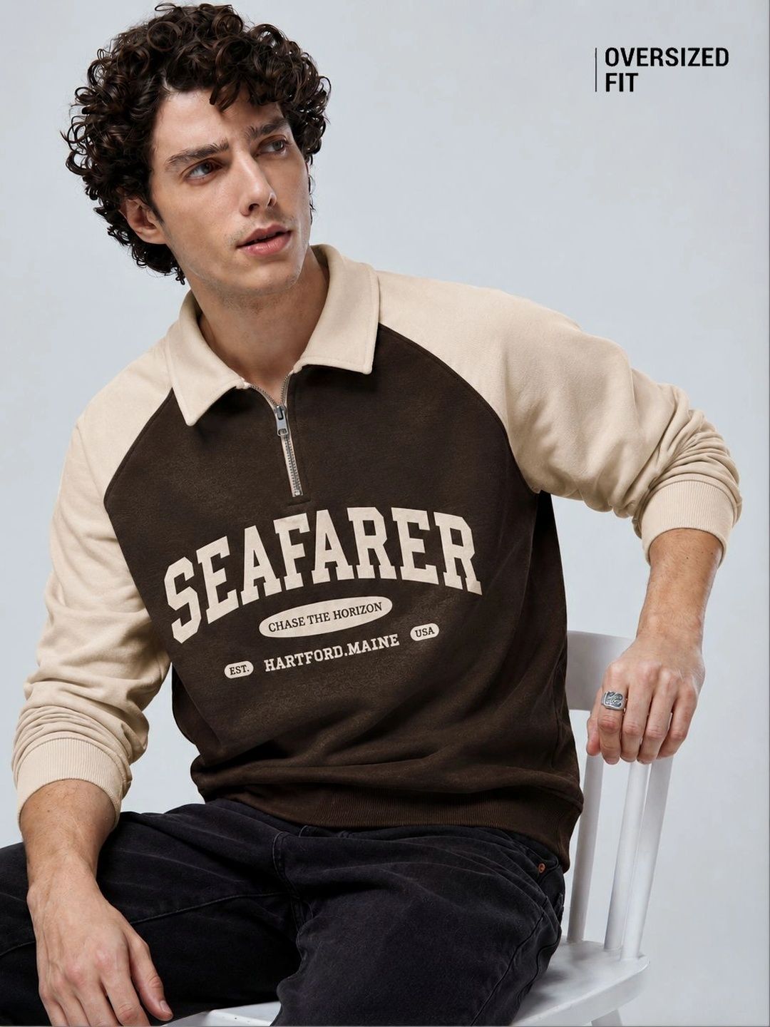 ZEN1 FASHION Men Colourblocked Sweatshirt-picture-23