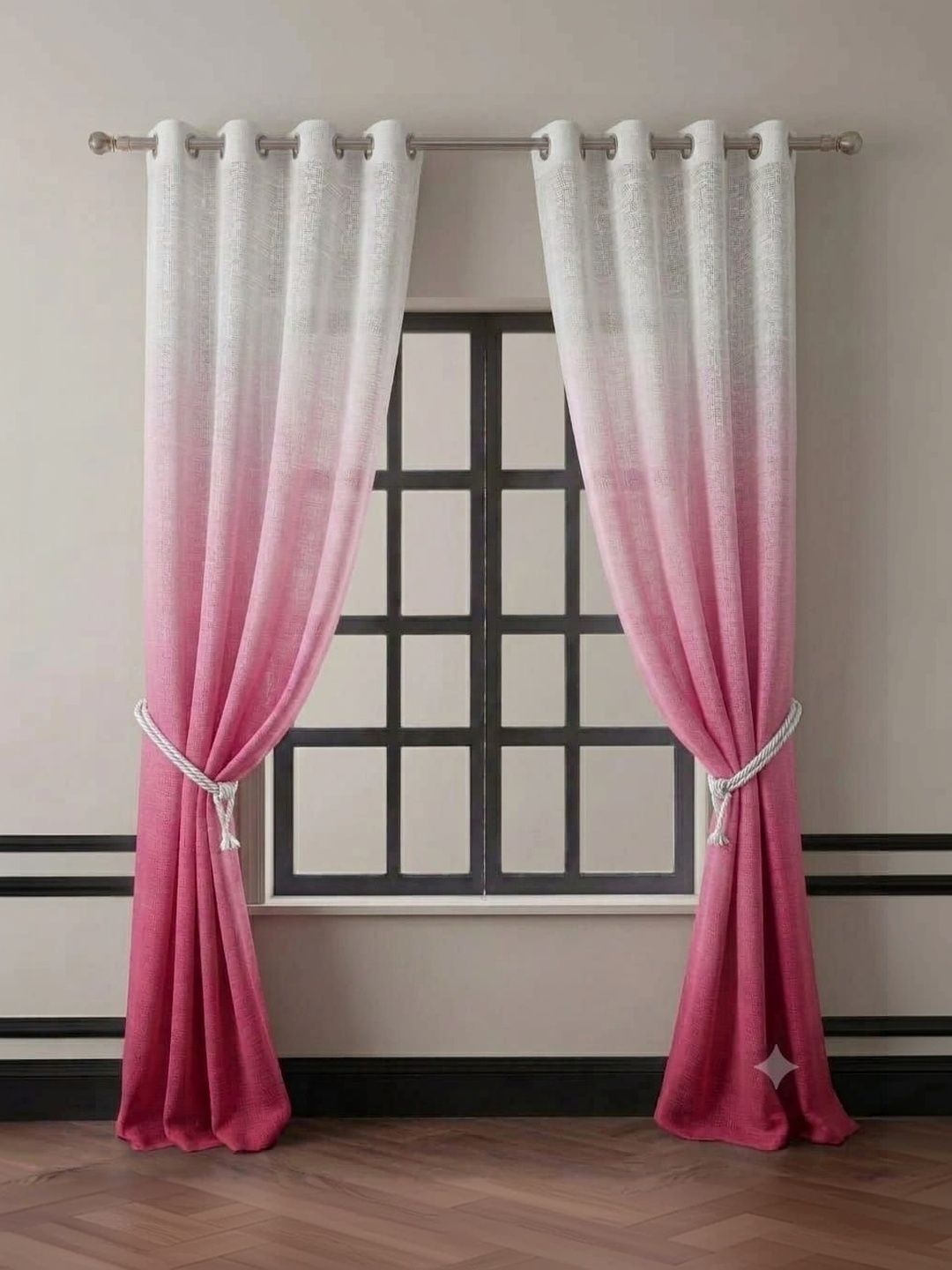 KANUM Pink Set of 2 Door Curtain-picture-17