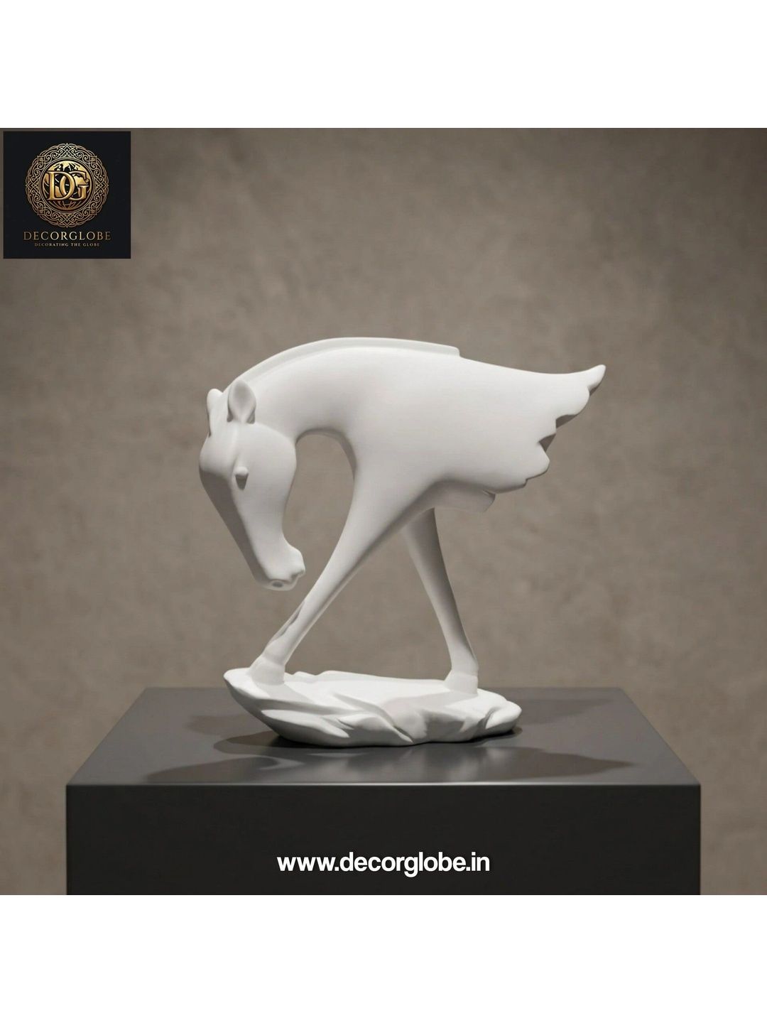 DecorGlobe White Figurine Showpiece-image-19