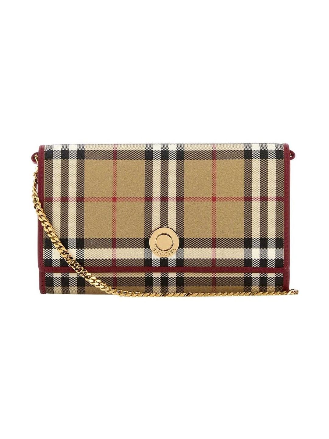 Burberry Checked Printed PU Sling Bag-picture-11