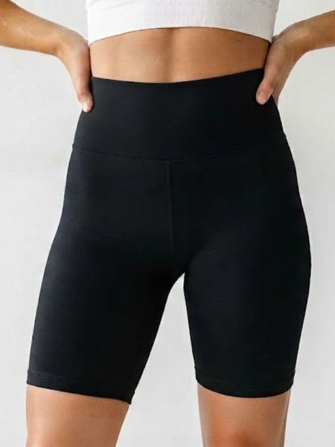 Stars and You Women Slim Fit High-Rise Training or Gym Antimicrobial Technology Shorts-picture-19