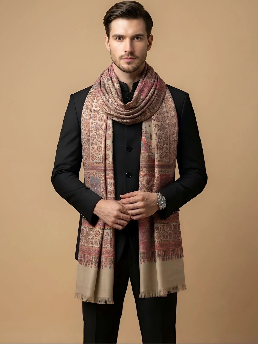 MUFFLY Men Embroidered Stole-picture-17