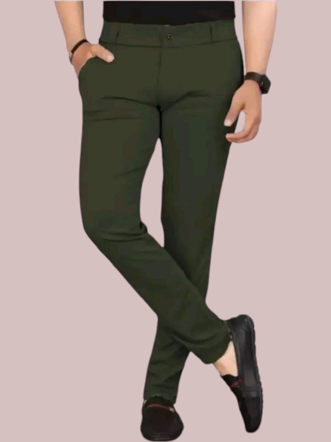 Nk staylish Men Smart Slim Fit Easy Wash Trousers-picture-36