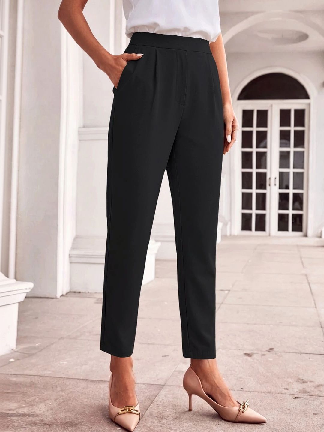 Dream Beauty Fashion Women High-Rise Trousers-picture-13