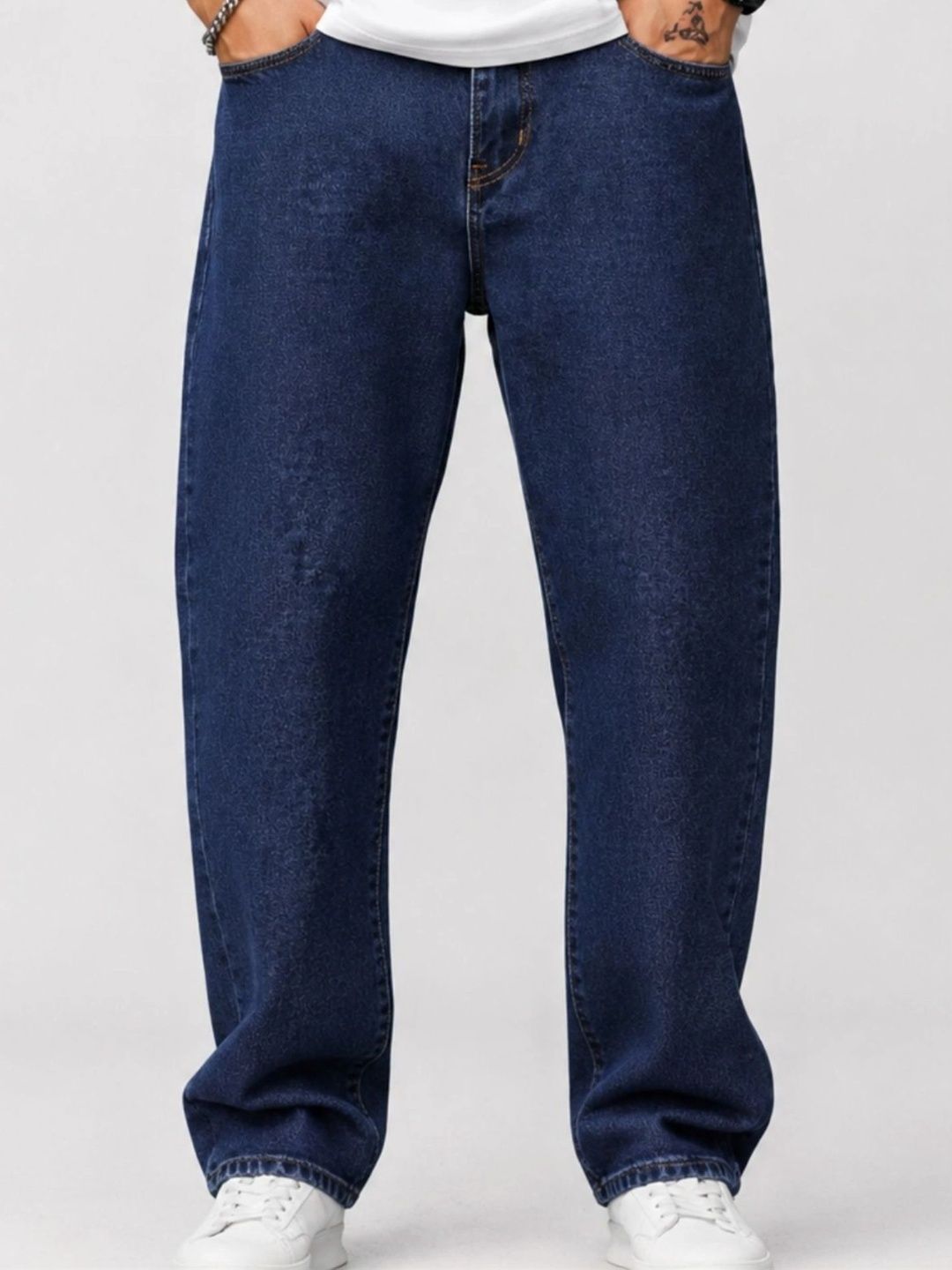 BREXX Men Jean Straight Fit Mid-Rise Stretchable Jeans-picture-18