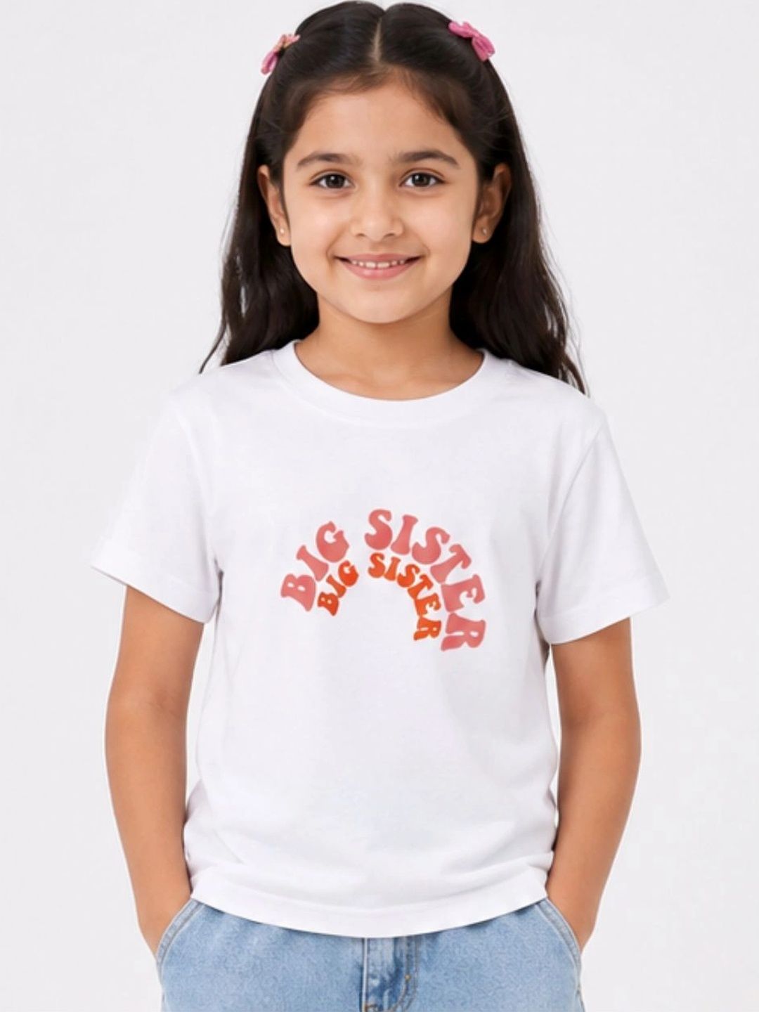 YAK YAK Girls Typography Printed Organic Cotton T-shirt-picture-12
