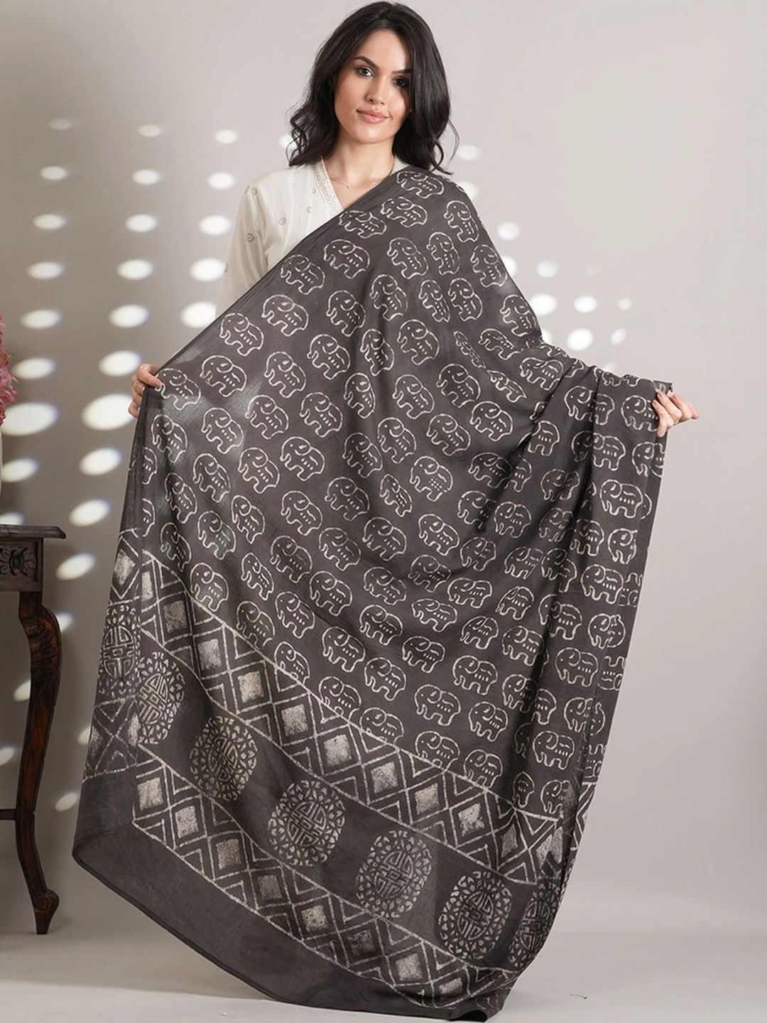 Style Shoes Ethnic Motifs Printed Pure Cotton Block Print Dupatta-picture-30