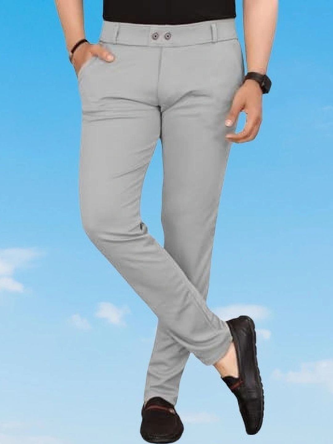 Nk staylish Men Smart Slim Fit Easy Wash Chinos Trousers-picture-19