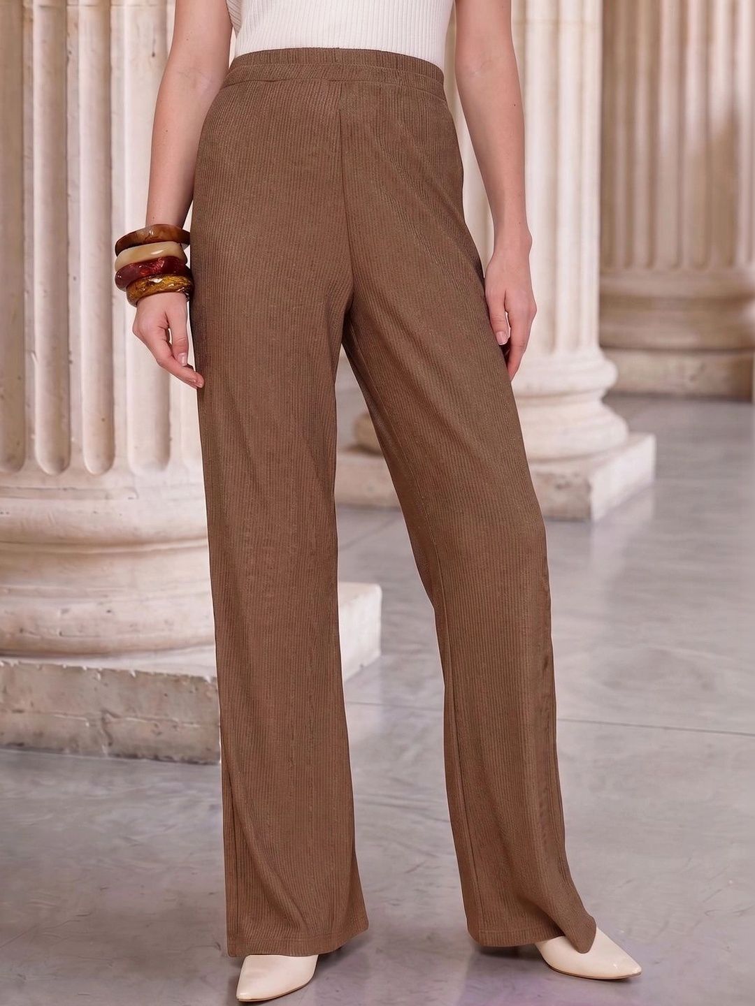 aayu Women High-Rise Pleated Trousers-picture-15