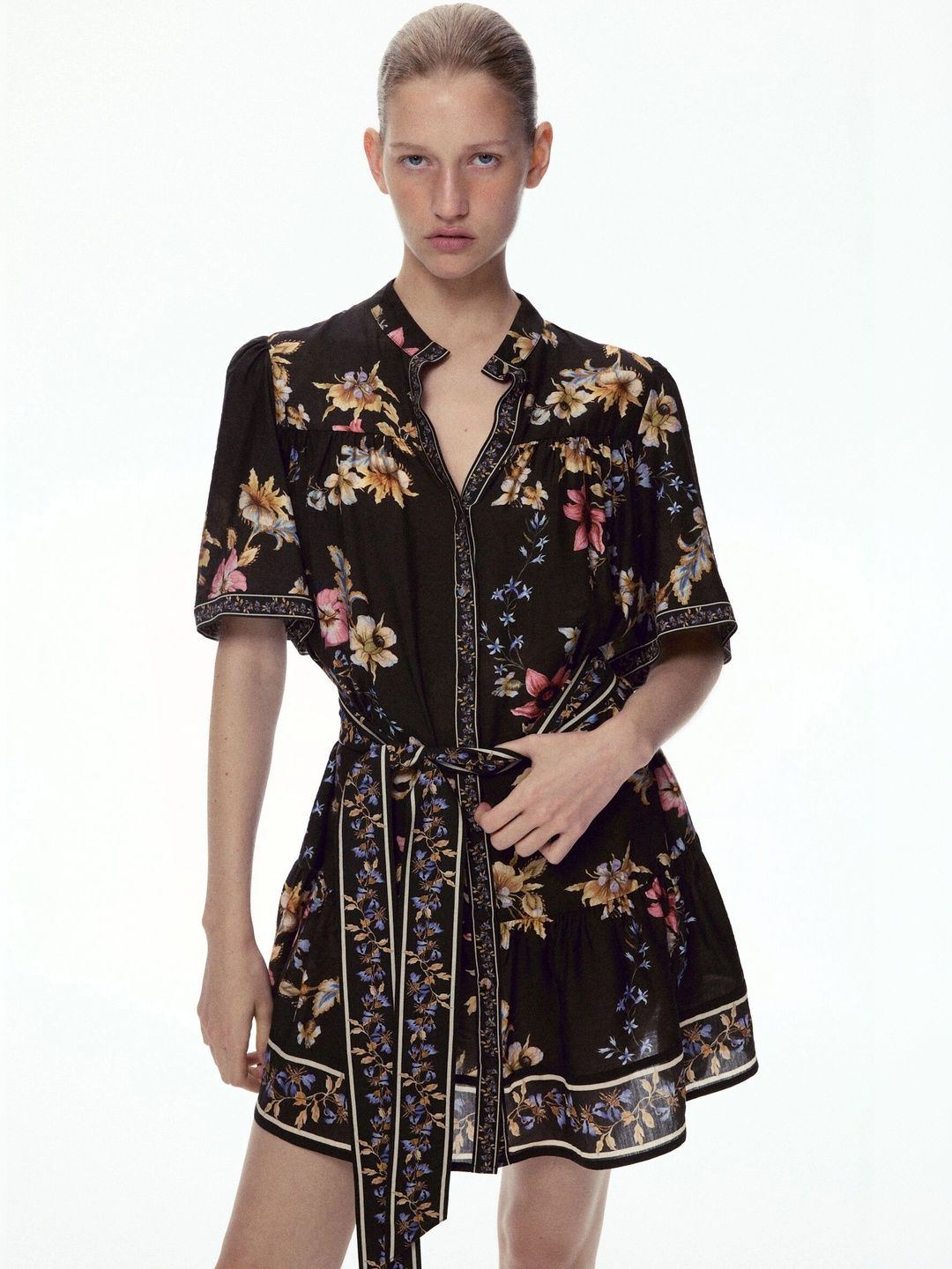 H&M Floral Print A-Line Mini Dress-picture-26