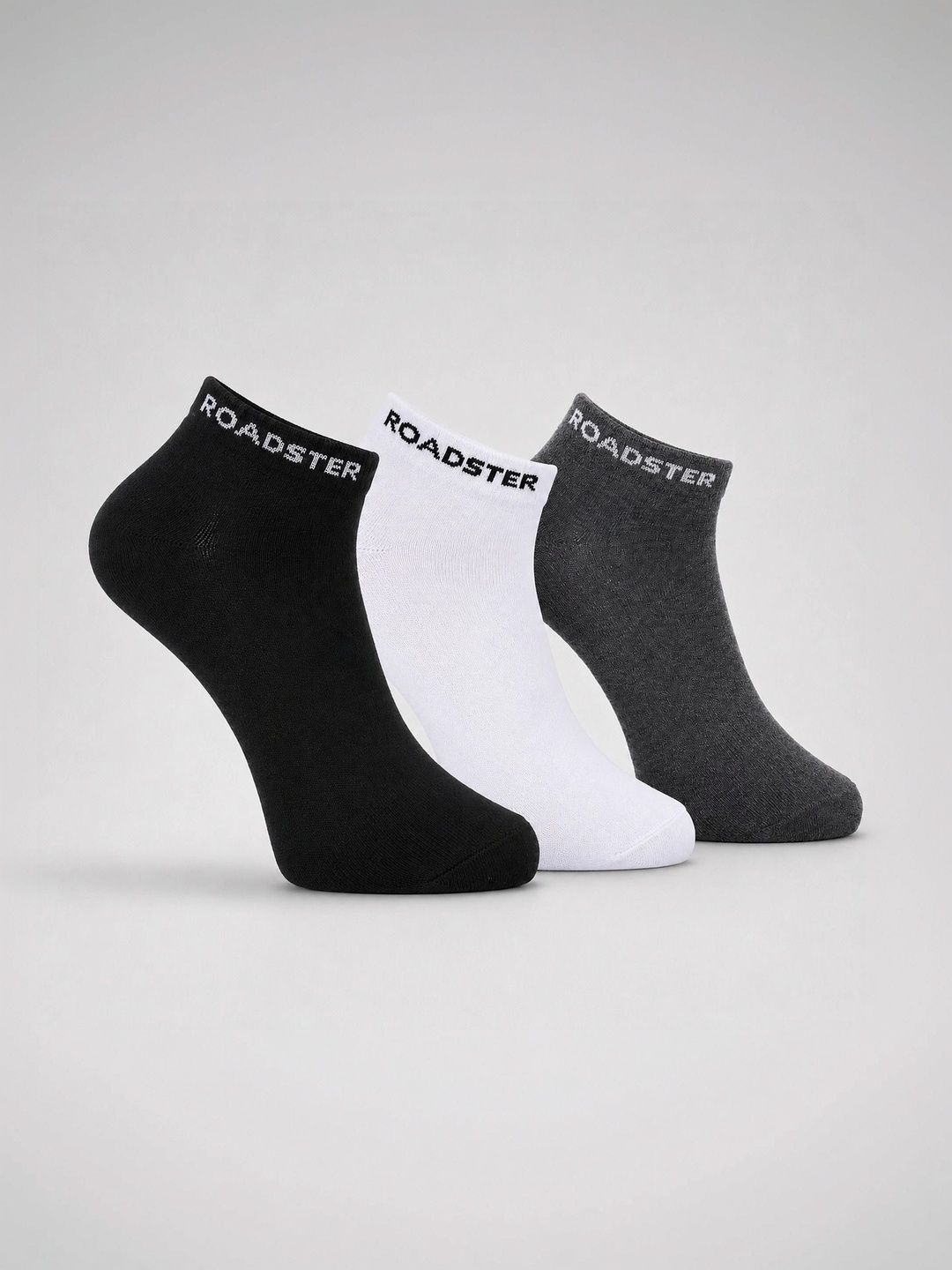 Roadster Men Pack of 3 Cotton Ankle Length Socks-picture-16