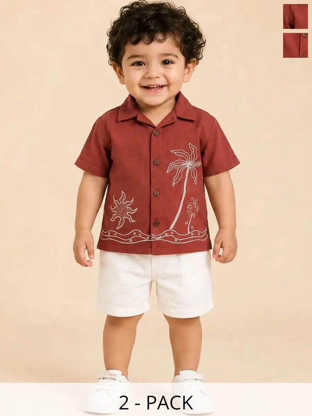 Bloomup Boys Printed Shirt with Shorts-picture-19
