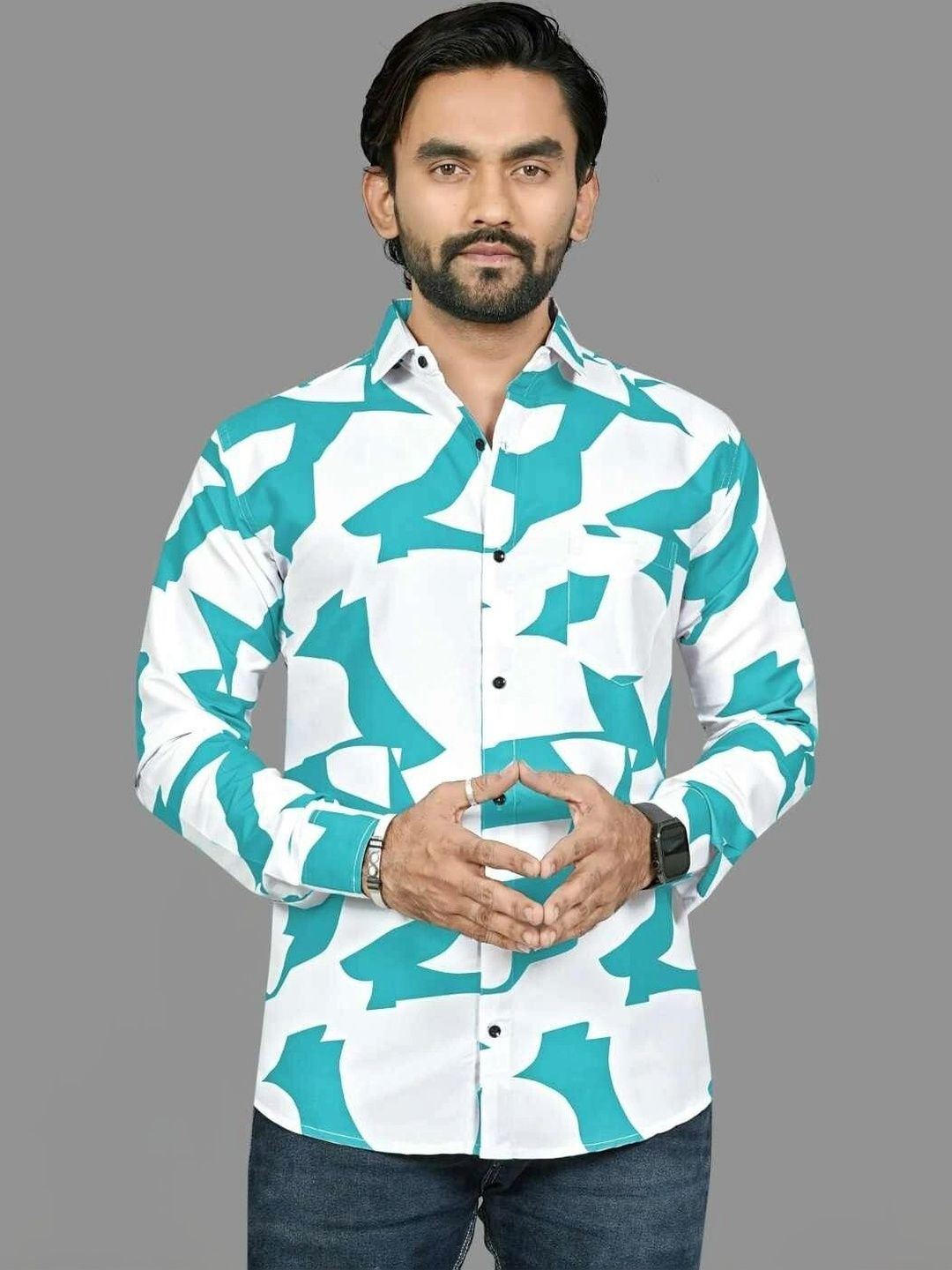 RADIANCE CREATION Men Comfort Printed Casual Shirt-picture-13