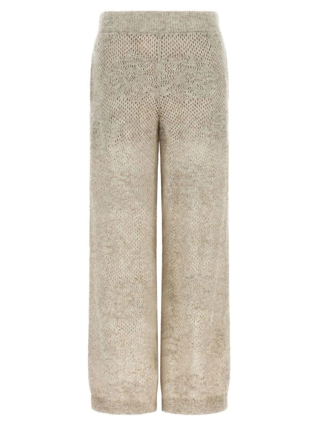 Brunello Cucinelli Brunello Cucinelli Women Textured Embellished Easy Wash Trousers-picture-44