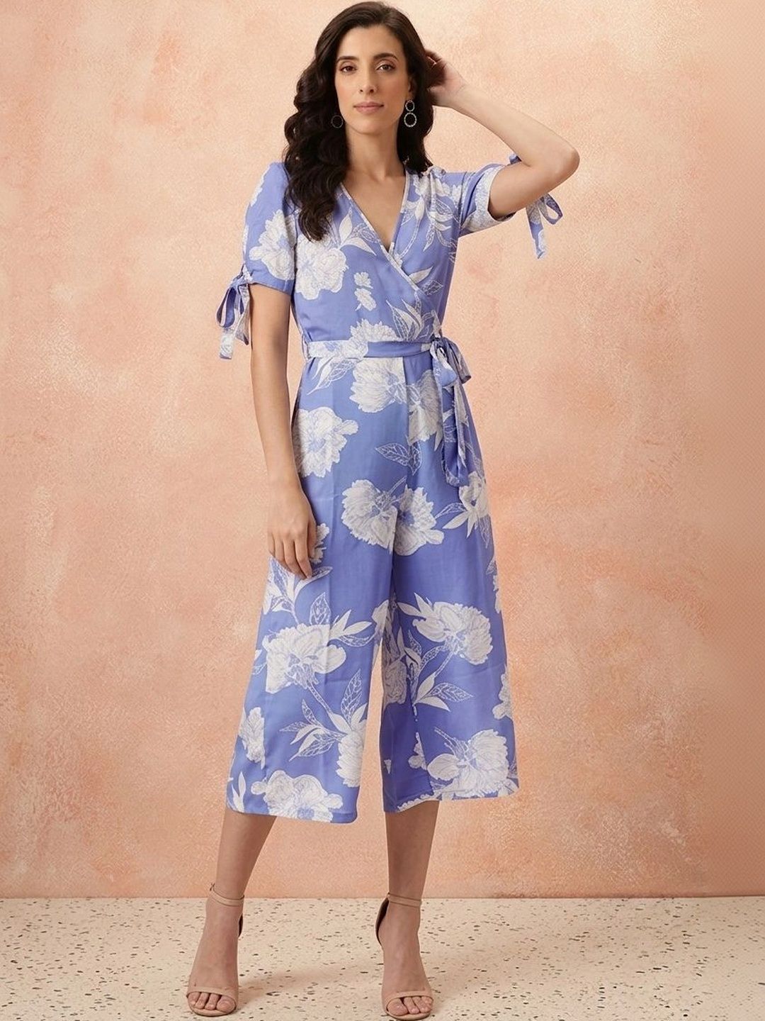 all about you Floral Print Crepe Fit & Flare Midi Dress-picture-23