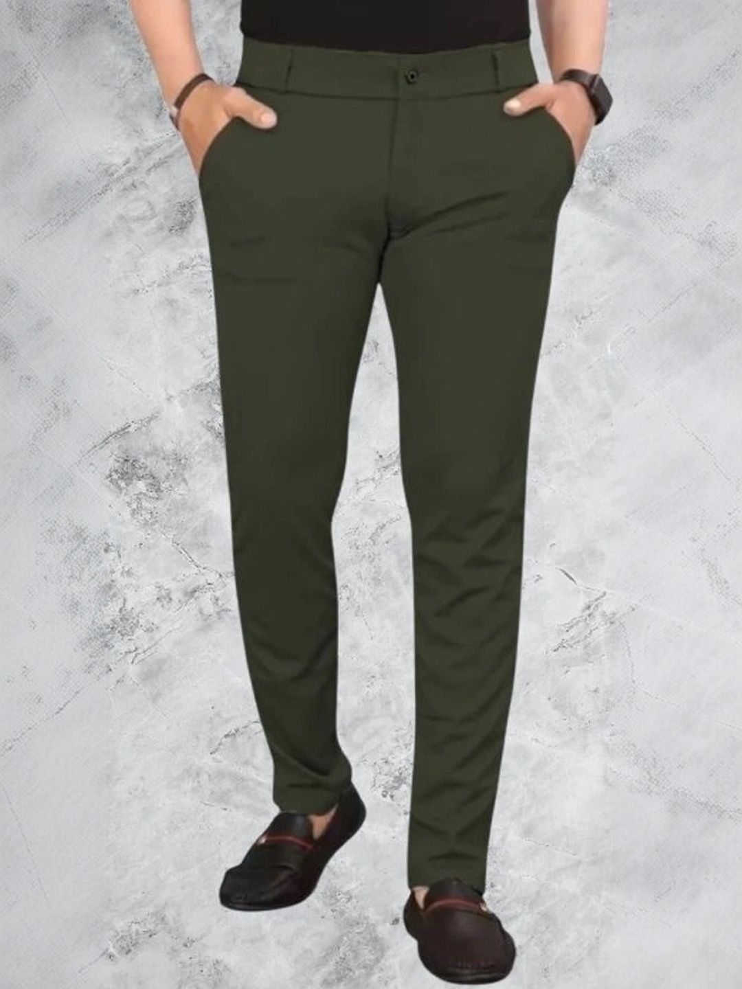 Nk staylish Men Smart Slim Fit Trousers-picture-23