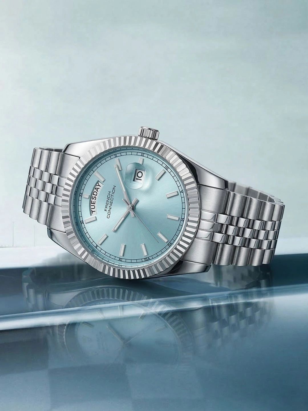 French Connection Men Dial & Stainless Steel Bracelet Style Straps Analogue Watch FCND10SM-picture-18