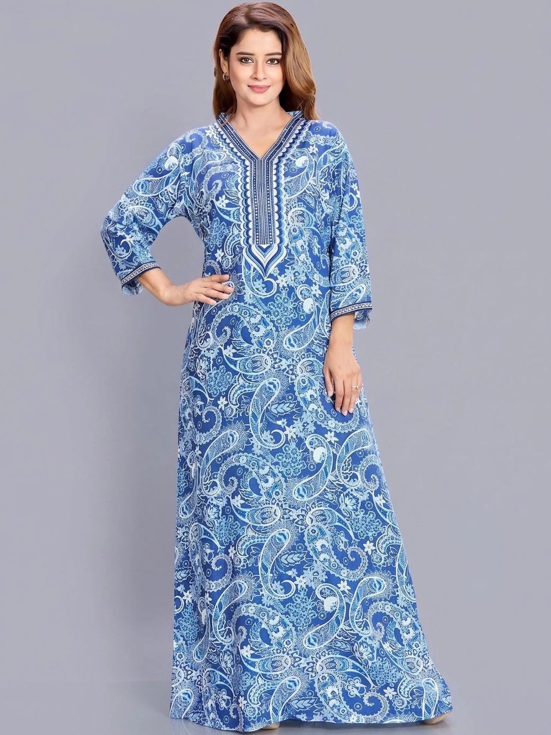 SANAA Printed Maxi Nightdress-image-29