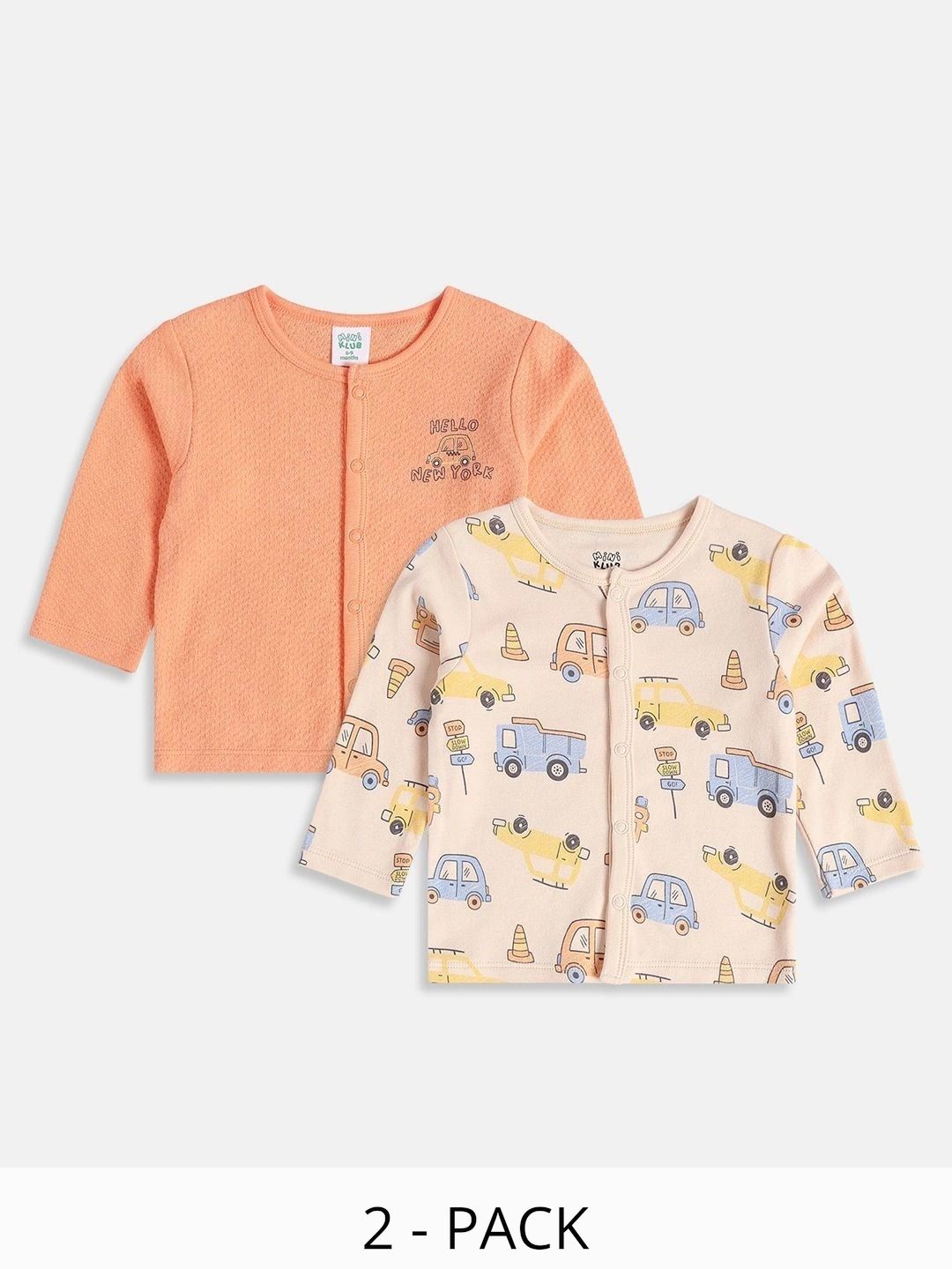 MINI KLUB Boys Pack of 2 Printed Assorted Cotton Basic-picture-26