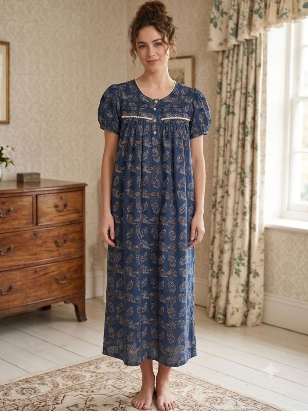 Silakaari Printed Maxi Nightdress-picture-26