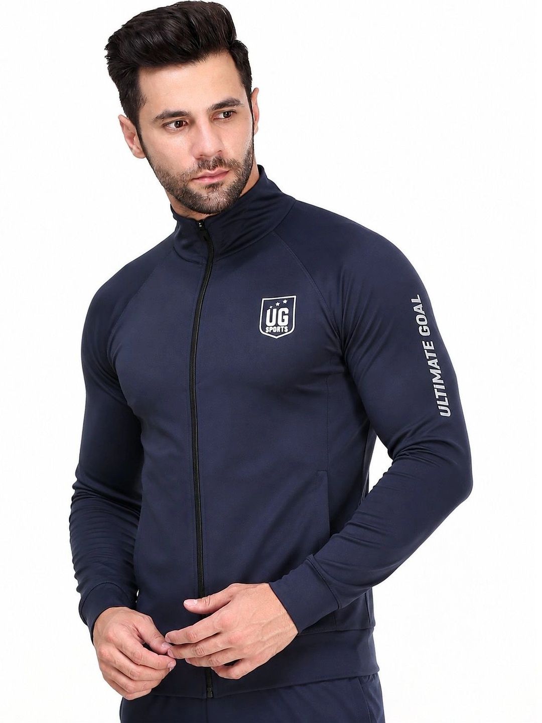 ULTIMATE GOAL Men Brand Logo Lightweight Outdoor Sporty Jacket-picture-29