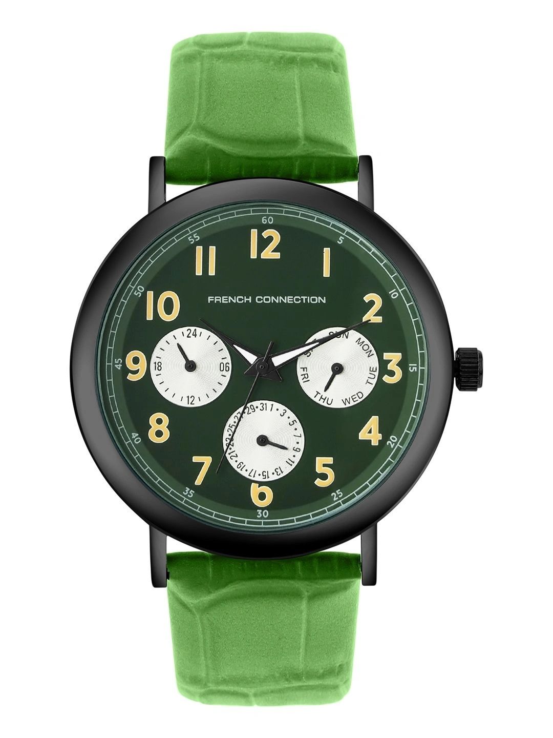 French Connection Men Dial & Leather Straps Analogue Multi Function Watch FCN0207NL-B-image-30