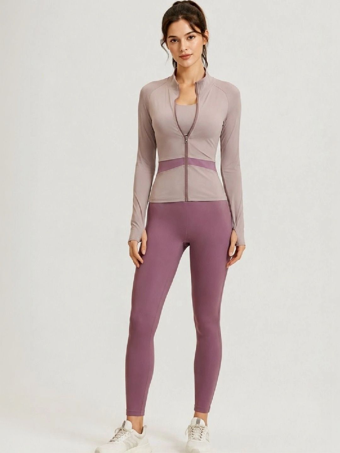 ENRIZZ Colourblocked Top with Leggings-picture-50