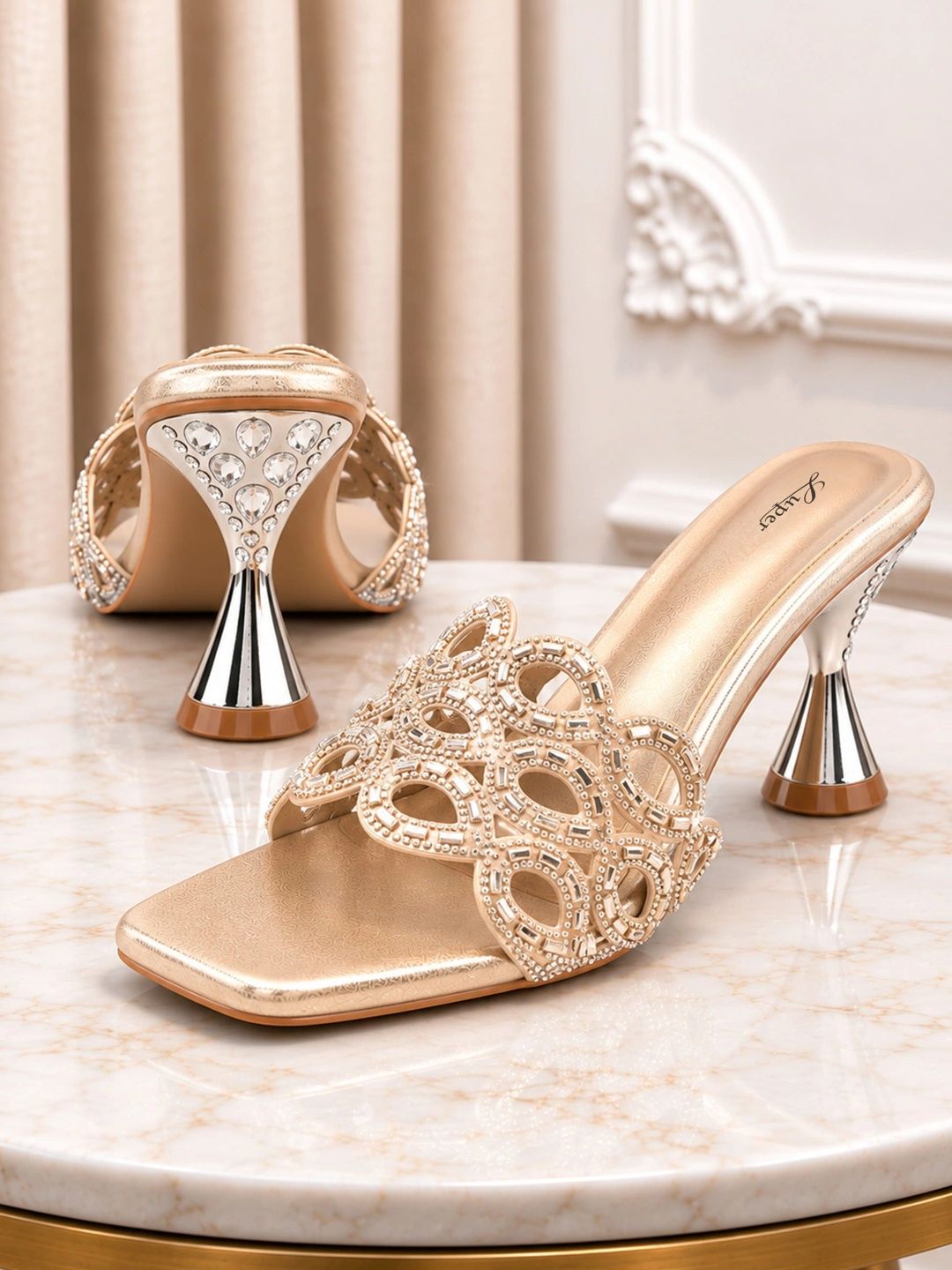 Luper Embellished Party Slim Heeled Mules-picture-12