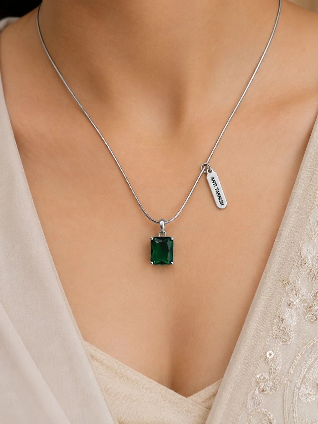 Neha Traders Brass-Plated Geometric Pendants with Chains-picture-43