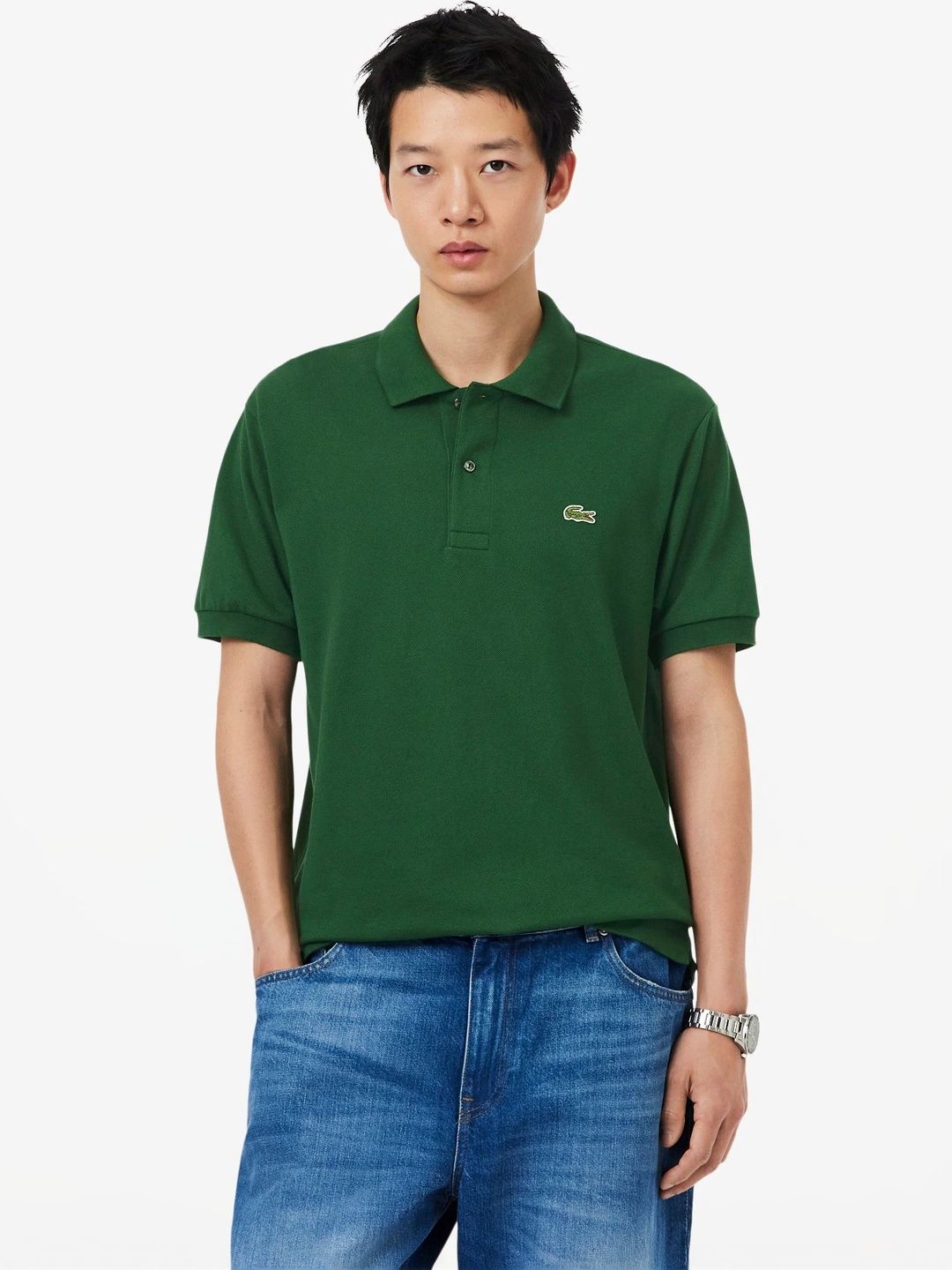 Lacoste Men Brand Logo Polo Collar Pockets T-shirt-picture-55