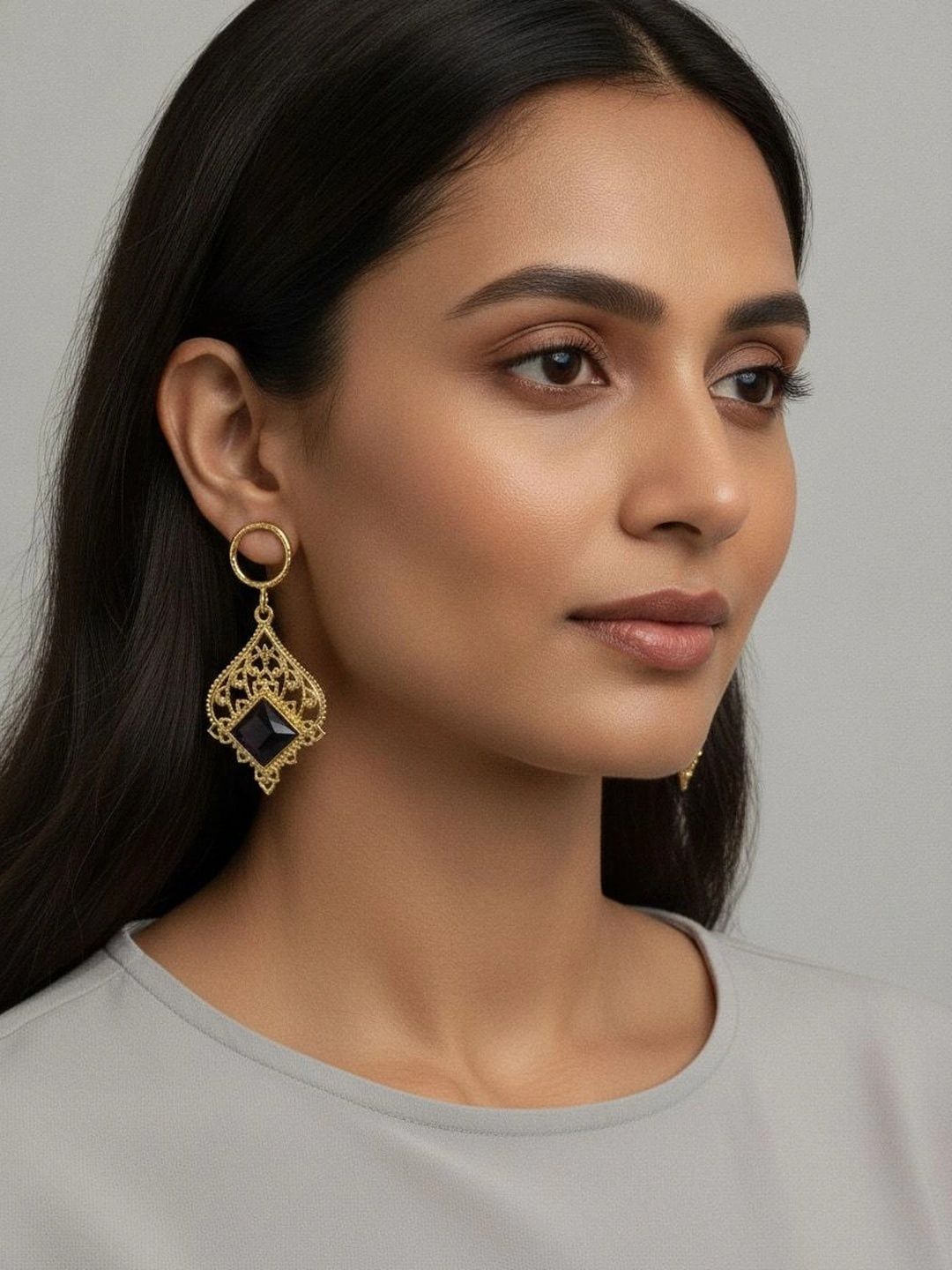 9ROCK Geometric Drop Earrings-picture-16