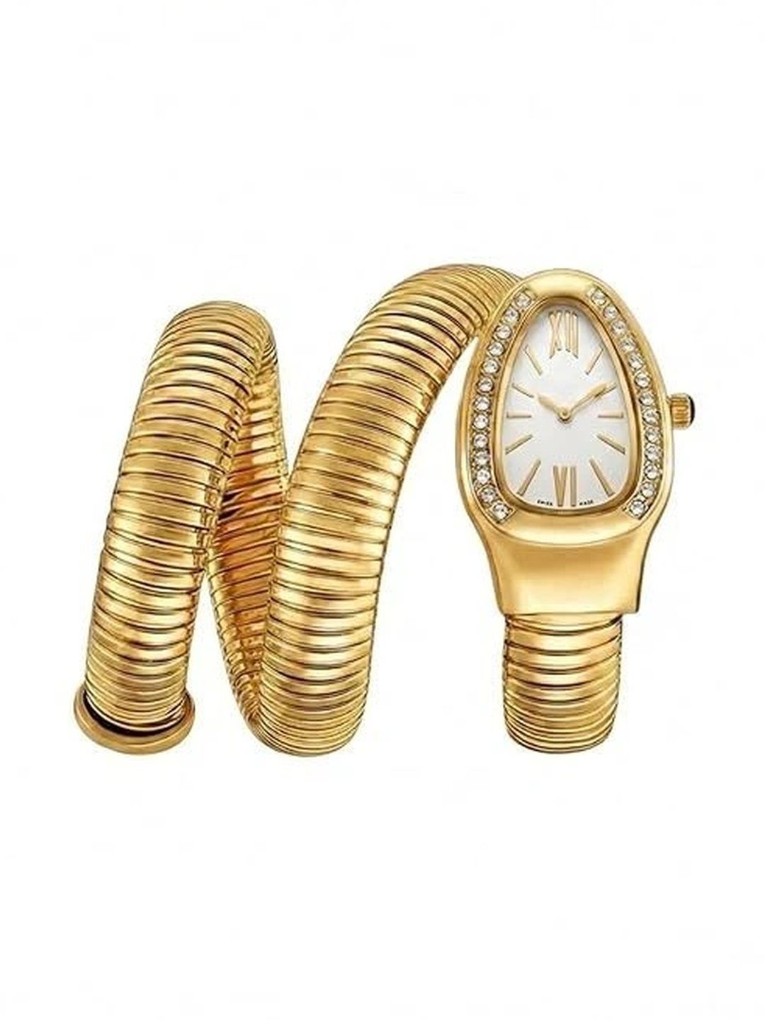 CLEO BE BOLD BE YOU Women Embellished Dial & Stainless Steel Wrap Around Straps Analogue Date Aperture Watch-image-44