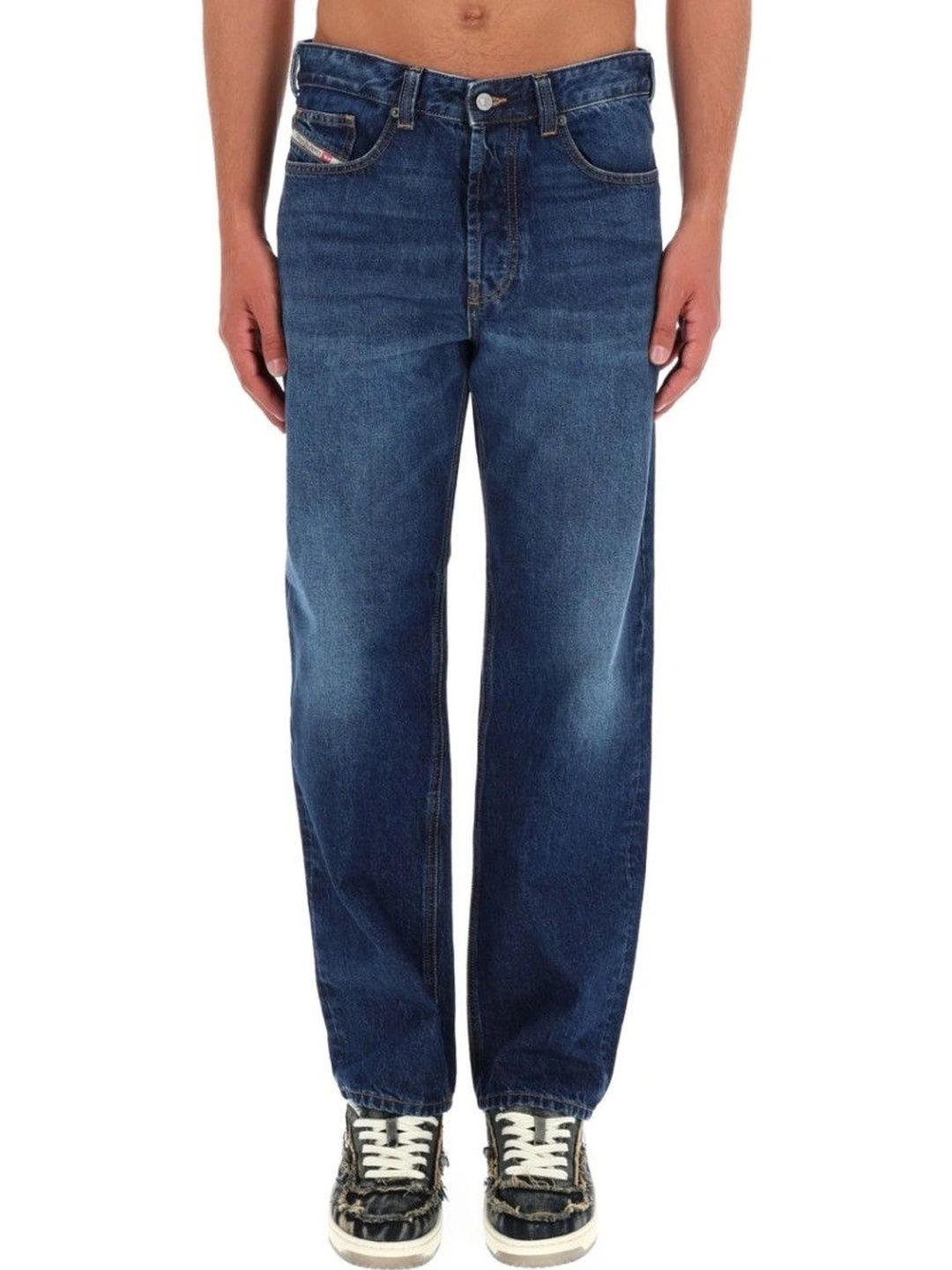 DIESEL Men Straight Fit Mid-Rise Jeans-picture-26