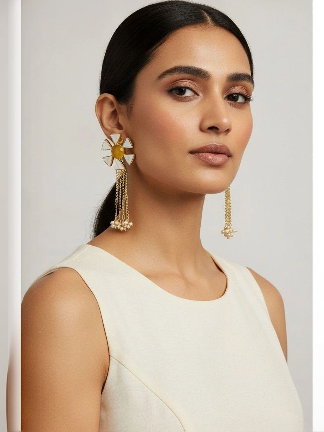 9ROCK Floral Drop Earrings-picture-11