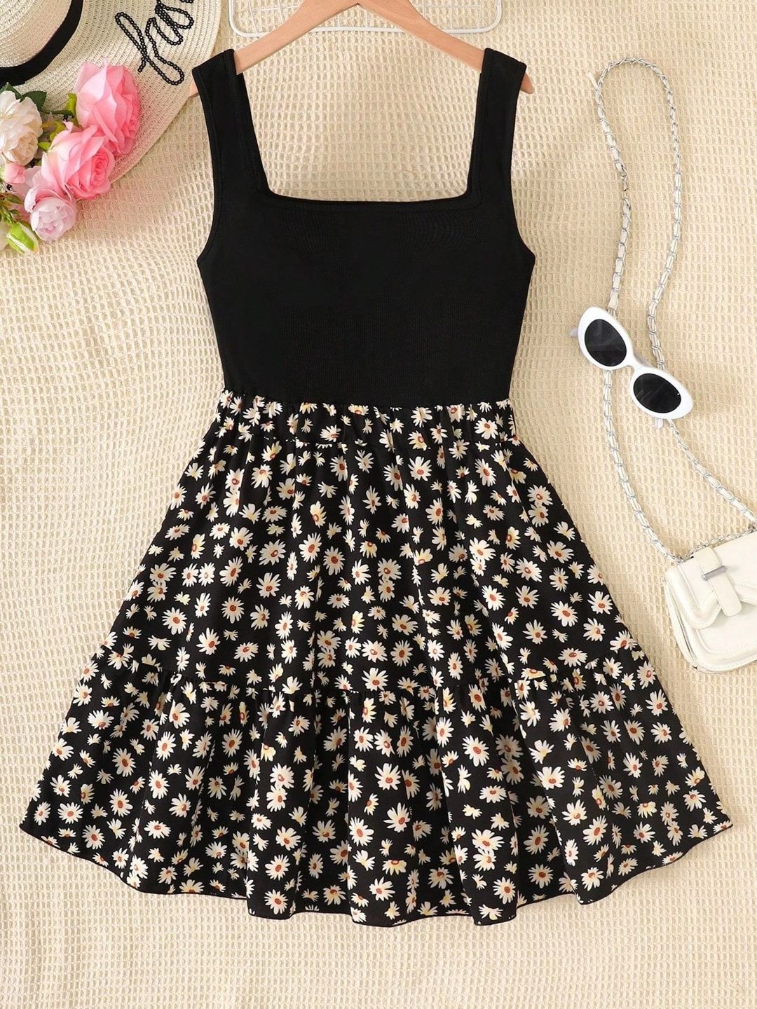 Miss & Chief Floral Print A-Line Dress-picture-35