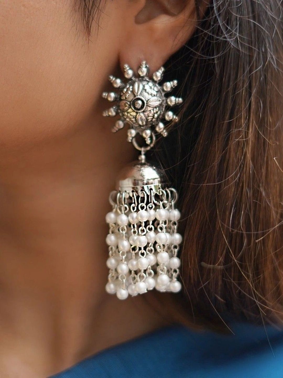 Nityakshi Circular Jhumkas Earrings-picture-40