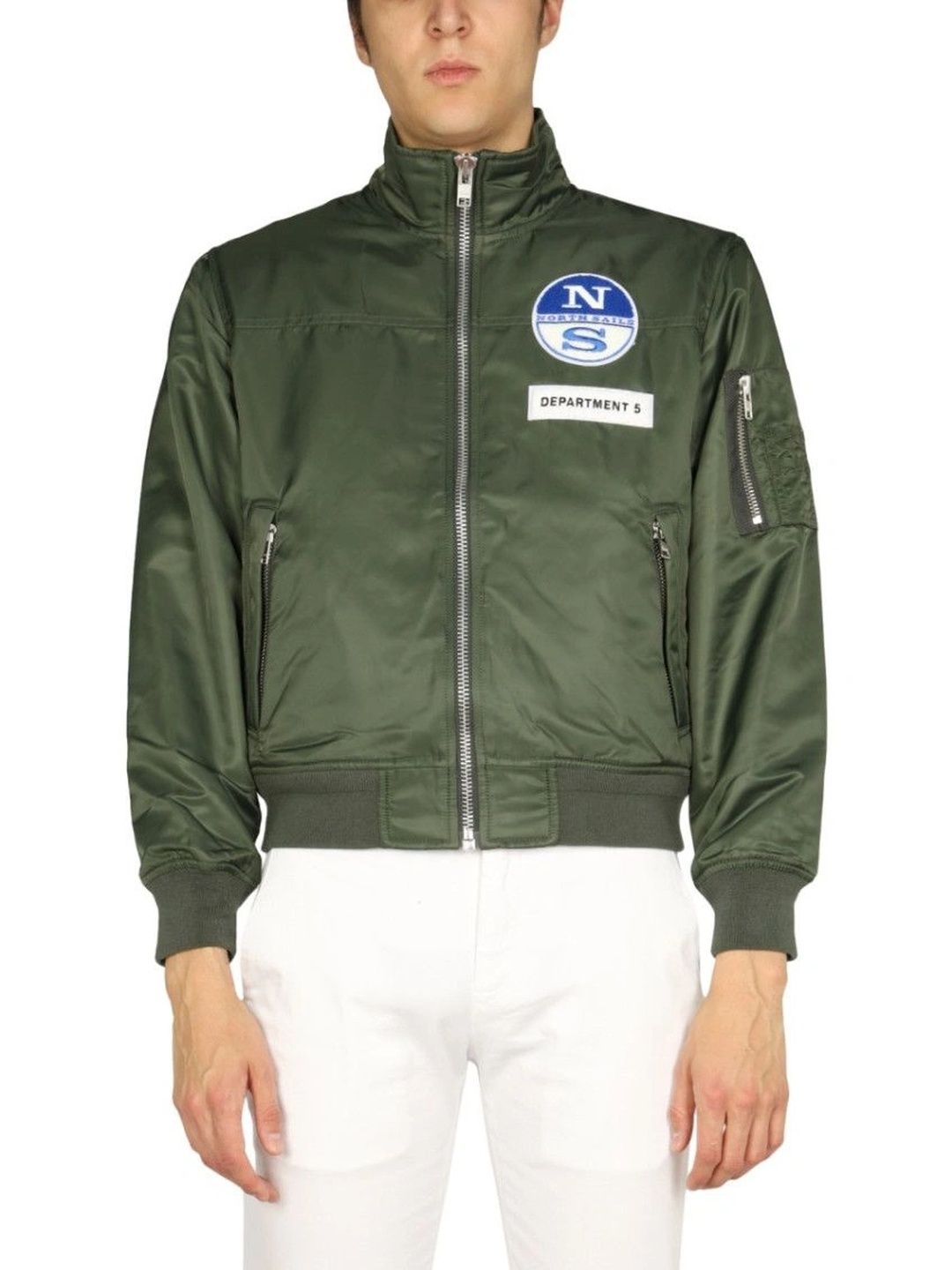 Department 5 Men Brand Logo Lightweight Bomber Jacket-picture-34