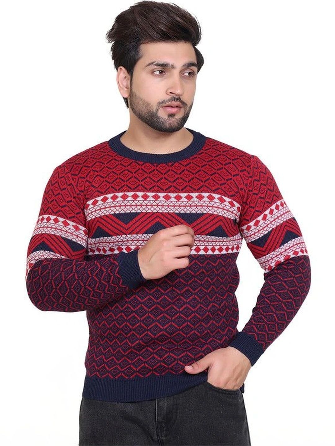 Grand Line Men Printed Pullover-picture-12