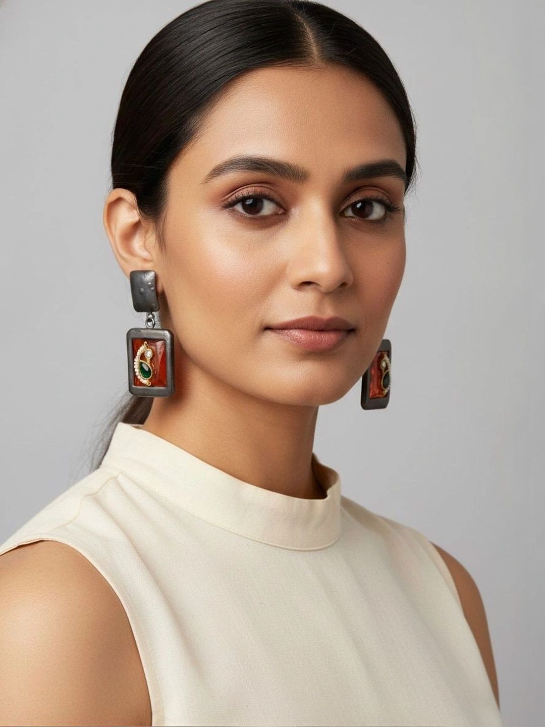 9ROCK Geometric Drop Earrings-picture-35