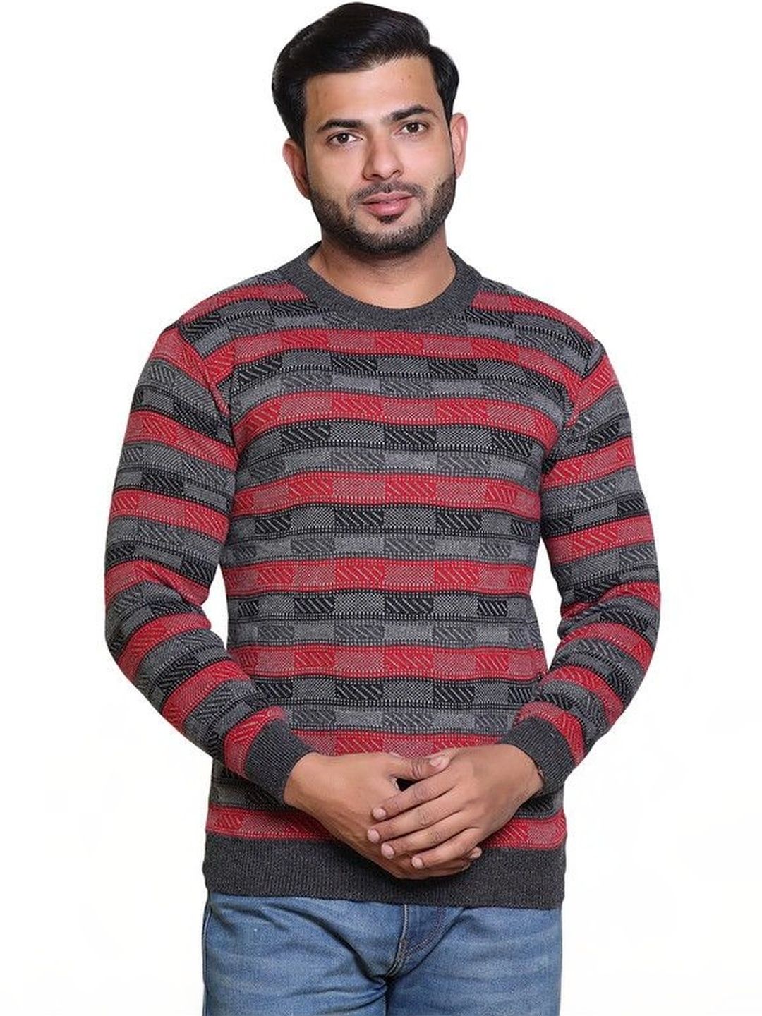 Grand Line Men Striped Pullover-picture-18