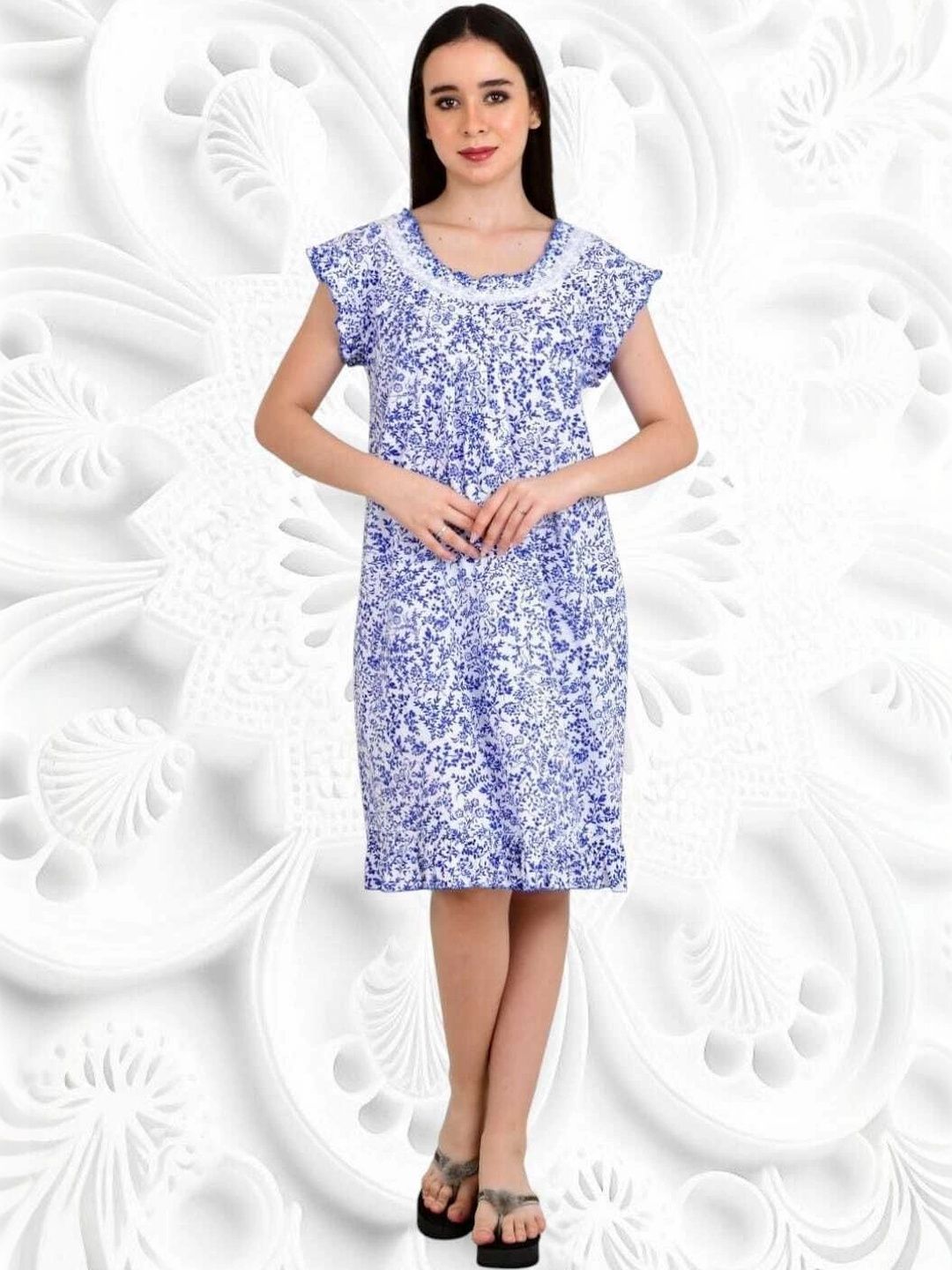 Monal Printed Nightdress-picture-18