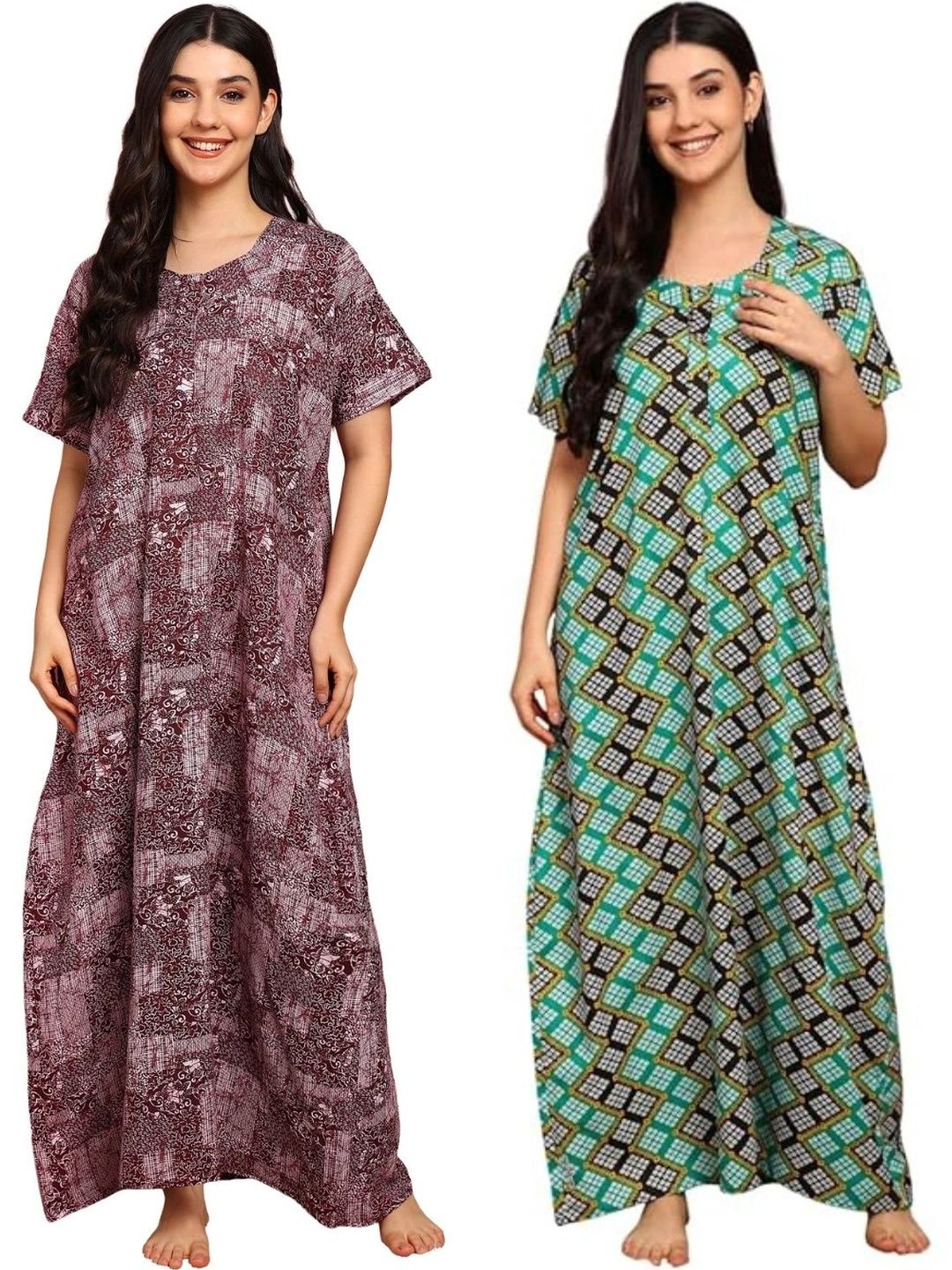 YUKATA Printed Maxi Nightdress-picture-34