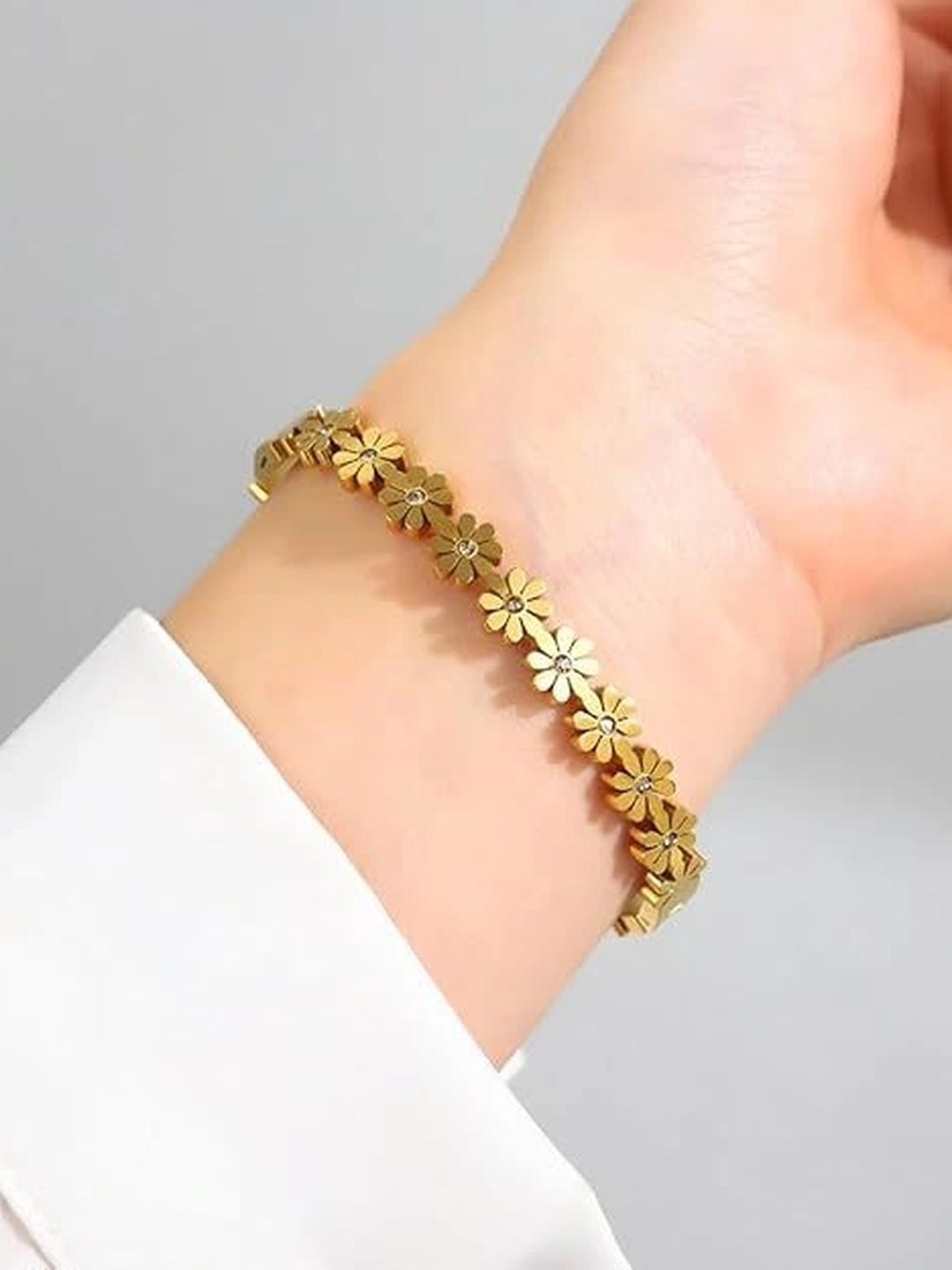 CLEO BE BOLD BE YOU Women Gold-Plated Link Bracelet-picture-47
