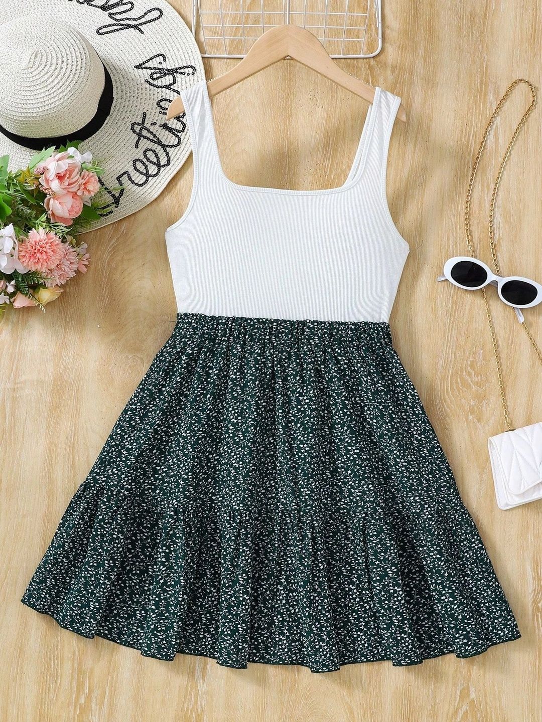 Miss & Chief Floral Print A-Line Dress-picture-38