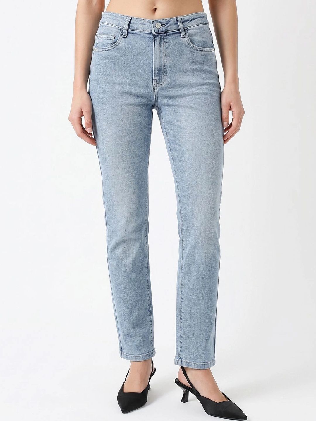 Kraus Jeans Women Straight Fit High-Rise Jeans-picture-30