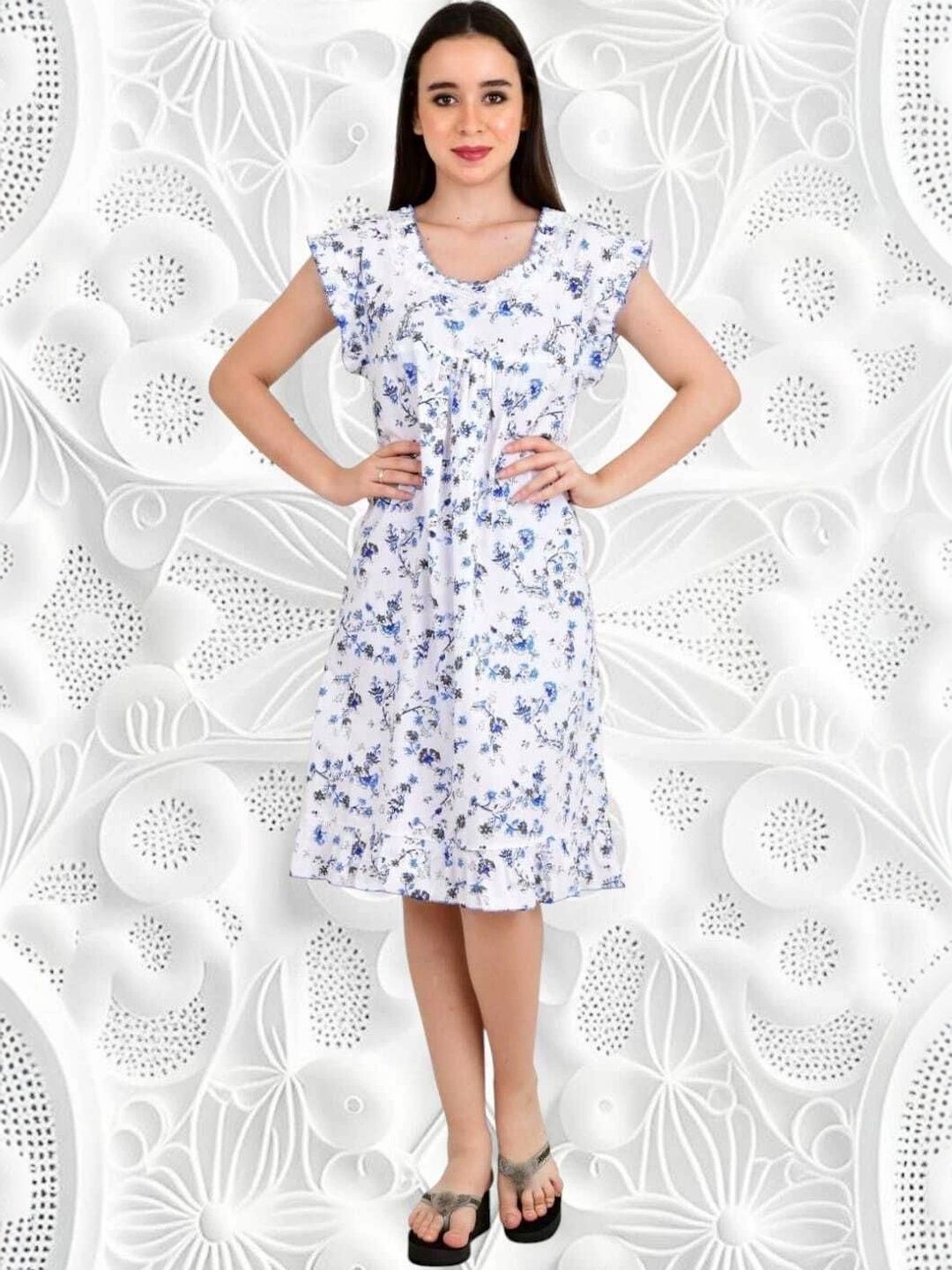 Monal Printed Nightdress-picture-35