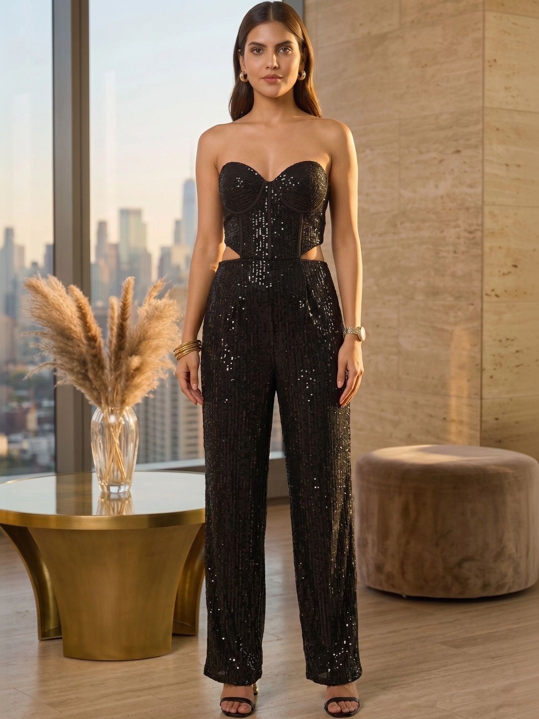 Purple Haze Basic Jumpsuit with Embellished-image-0
