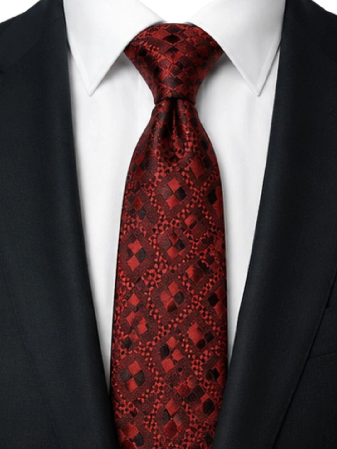 CALIXTO Men Woven Design Broad Tie-picture-38