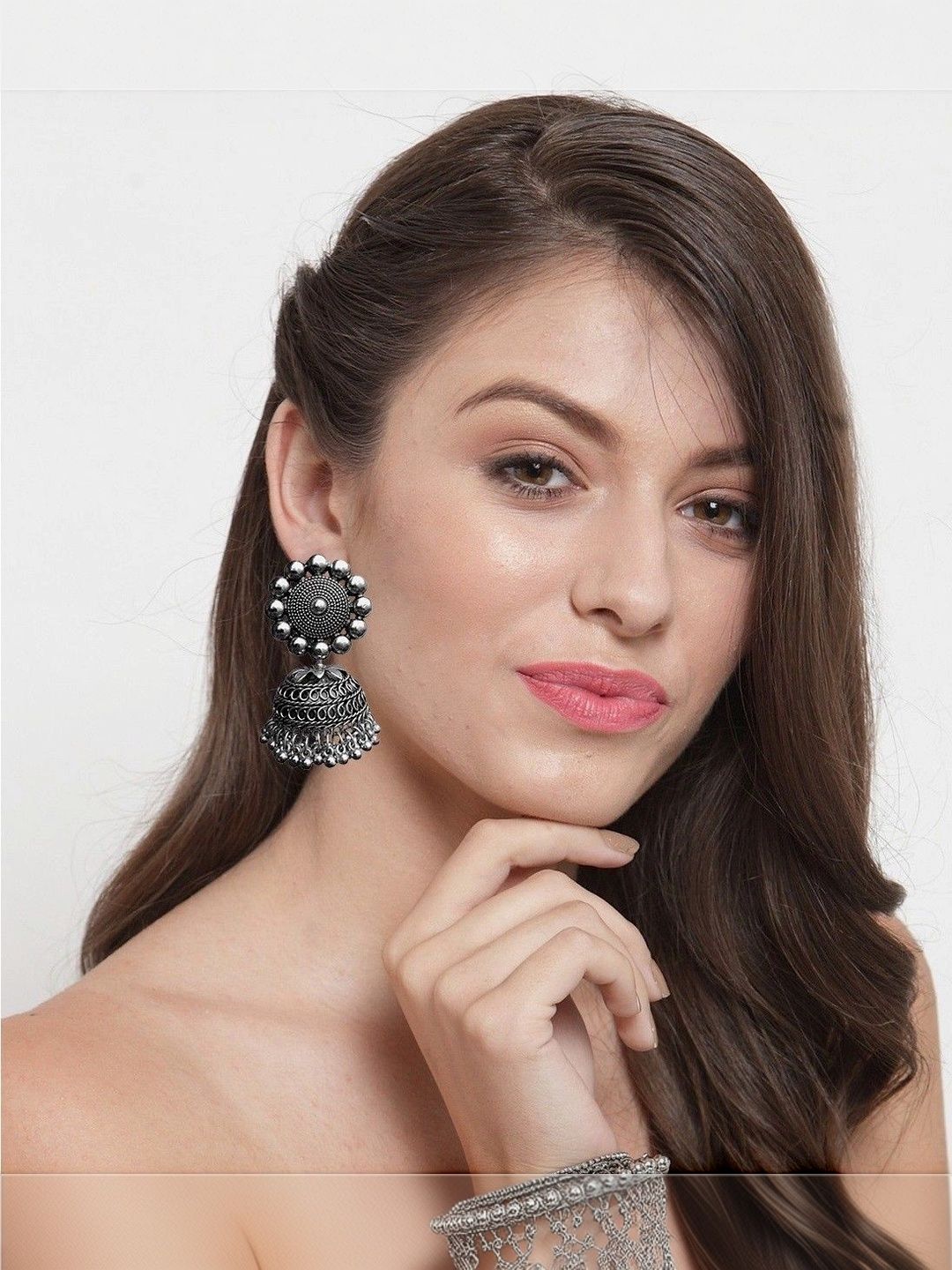 Nityakshi Circular Jhumkas Earrings-picture-52