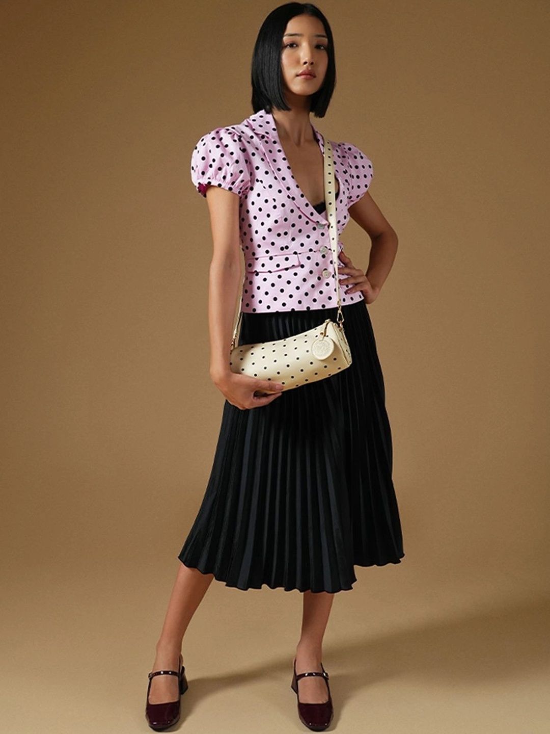 Theater Geometric Printed Handheld Bag-image-24